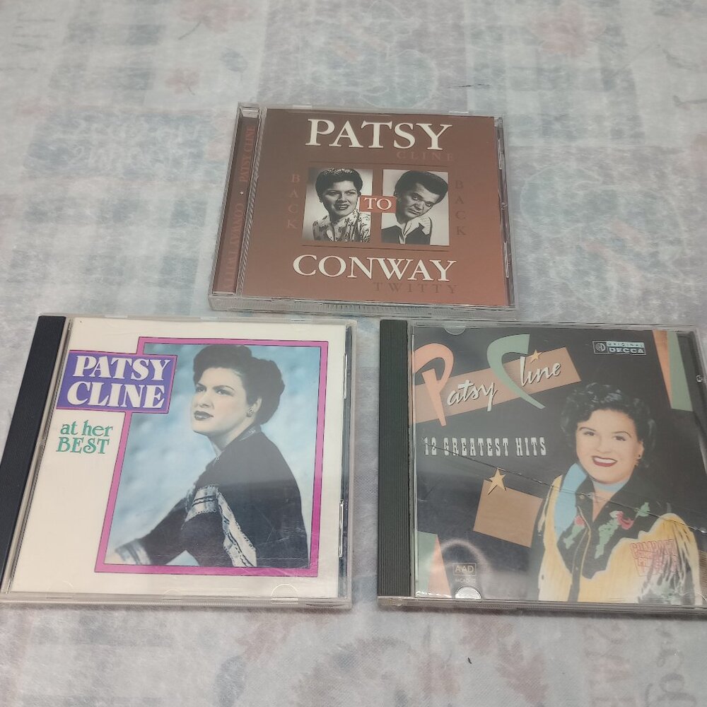 Vintage Patsy Cline CDs Classic Country Music lot of 3